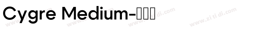 Cygre Medium字体转换
